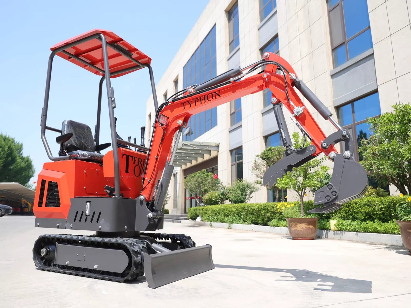 mini excavator 1 ton digger 13.5hp gas tracked crawler b&s epa engine