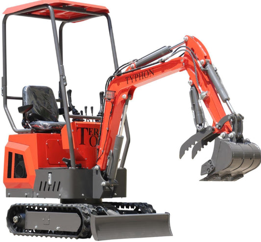 mini excavator 1 ton digger 13.5hp gas tracked crawler b&s epa engine