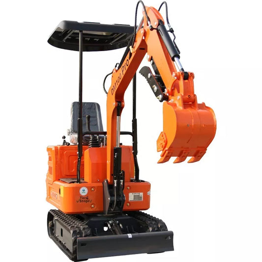 1ton mini hydraulic excavator digger, 13.5hp, epa engine+200mm bucket