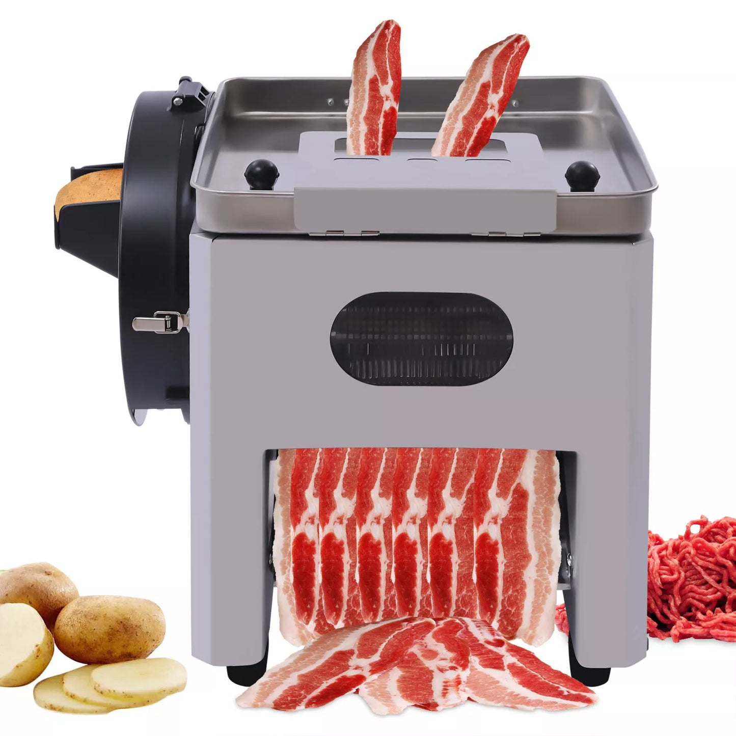 commercial meat cutter machine electric vegetable slicer meat-cutting 850w 110v