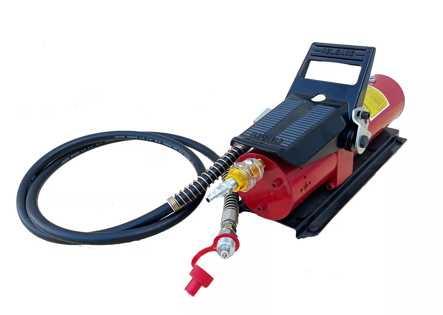 10 Ton Air Hydraulic Pump 10,000 PSI Porta Power Hydraulic Air Foot Pump Control