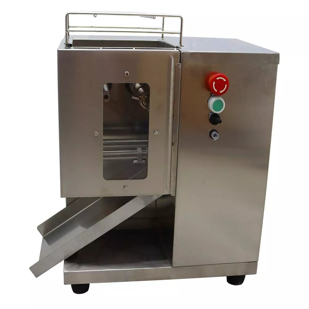 qsj-t 8mm shredded meat cutting machine 250kg output double blade cutter slicer