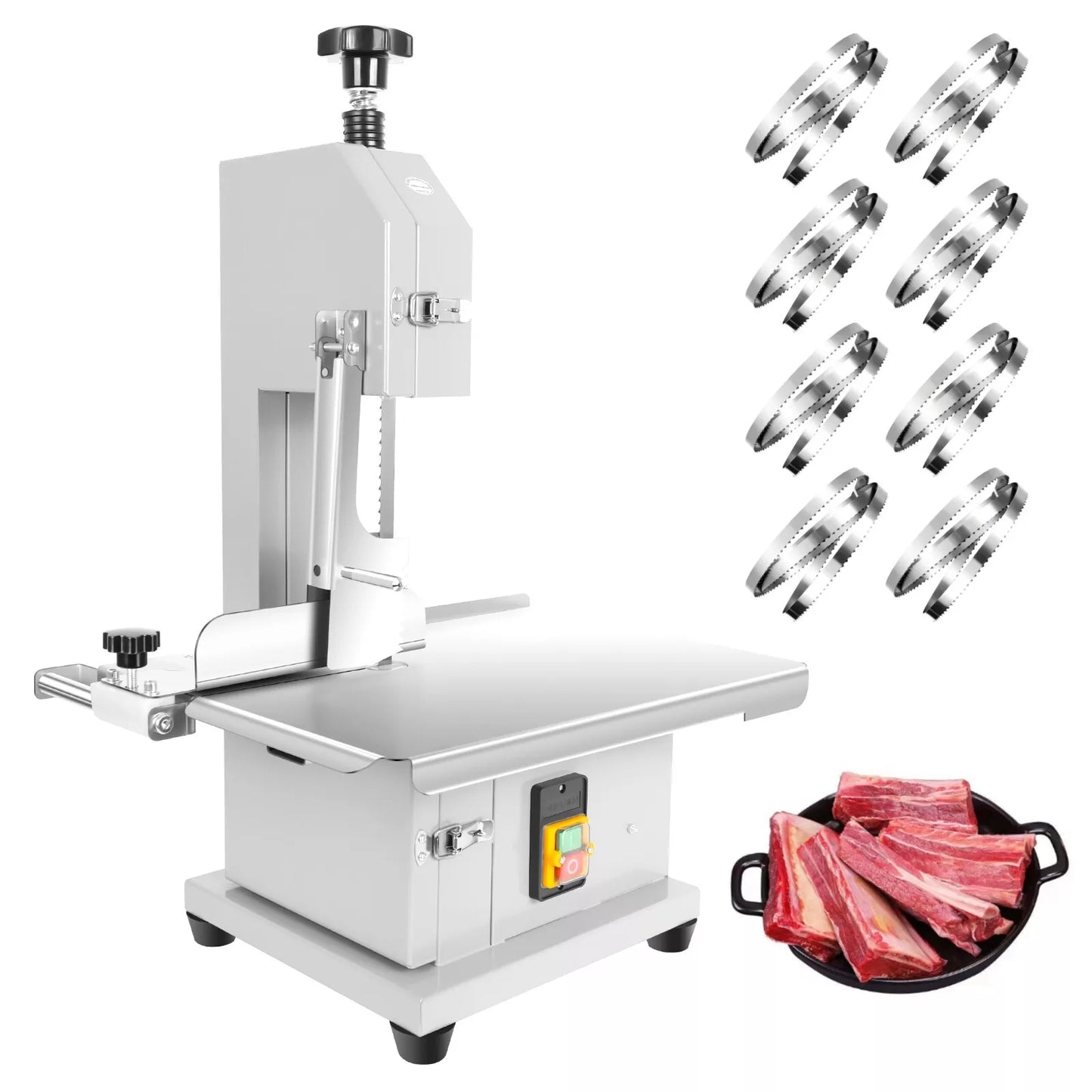 1000w electric meat bone saw cutter frozen meat bandsaw machine for butchering