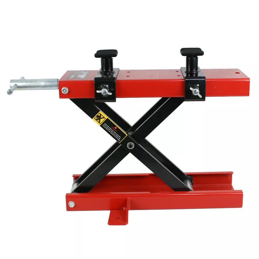 1100 Lb Motorcycle Lift Scissor Jack Stand ATV Lift Crank Operated Dirt Bike