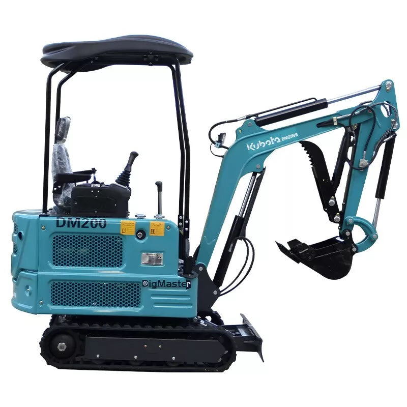 new 4,000 lbs mini excavator, epa certified usa kubota diesel machine