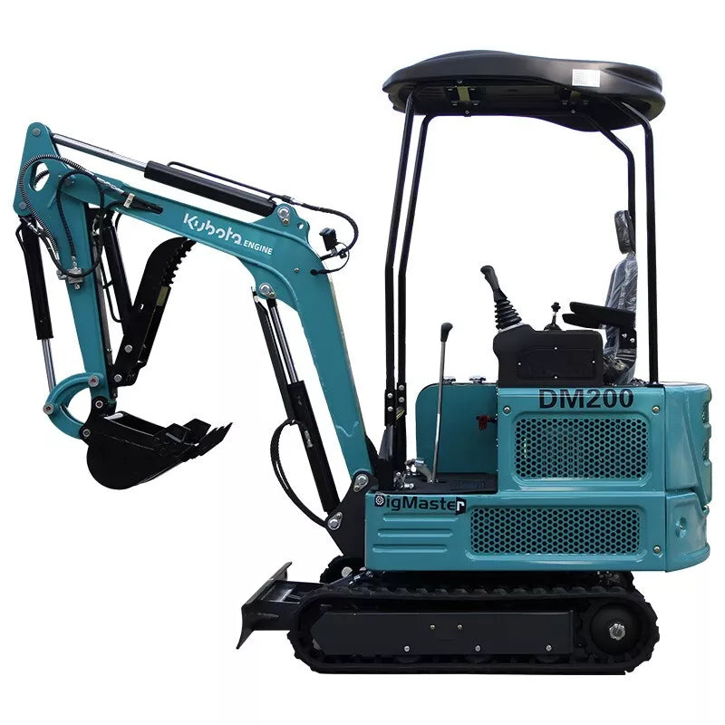 new 4,000 lbs mini excavator, epa certified usa kubota diesel machine